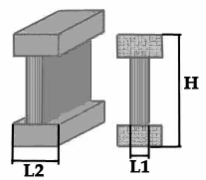 схема балки клееной двутавровой БДК-1